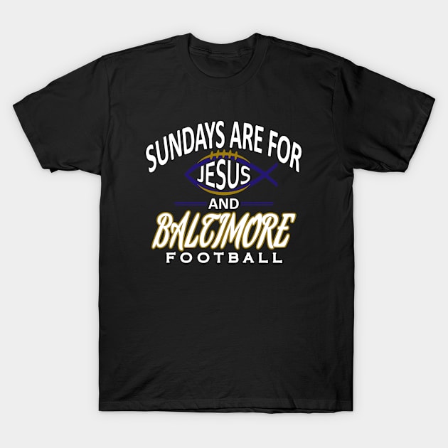 Baltimore Pro Football - Funny Sundays T-Shirt by FFFM